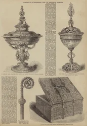 Beispiele für Kunsthandwerk von der Manchester Ausstellung (Stich)