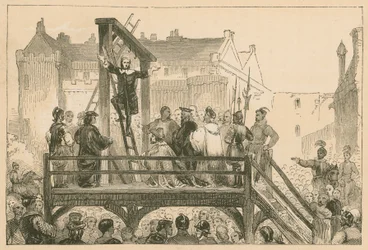 Hinrichtung von James Renwick in Edinburgh, 1688