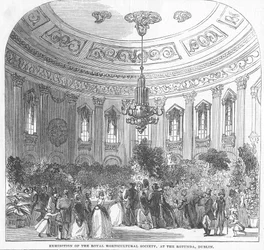 Ausstellung der Royal Horticultural Society, in der Rotunde, Dublin, Illustration aus 