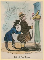 Fair spielt einen Juden; Karikatur