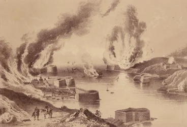 Fall von Sewastopol, Krimkrieg (Lithografie)