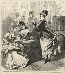 Modisches weibliches Trinken; oder, Alkoholismus im Salon