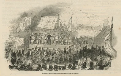 Theobald Mathew verabreicht das Gelübde in London