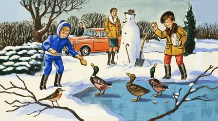 Enten füttern