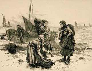 Fischerfrauen um 1880, aus 