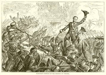 Fletchers Verteidigung des Redoubts bei Tanjore (1771)
