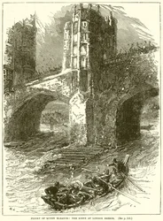 Flucht von Königin Eleonore: Die Szene an der London Bridge