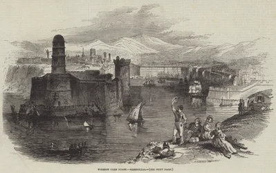 Ausländische Kornhäfen, Marseille (Stich)