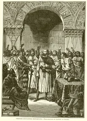 Abreise der französischen Kreuzfahrer.--Proklamation von Gottfried als Anführer