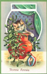 Französische Neujahrskarte