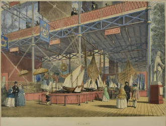 Aus "Dickinsons umfassende Bilder der Großen Ausstellung von 1851", veröffentlicht 1854 Indien Nr. 3, 1854