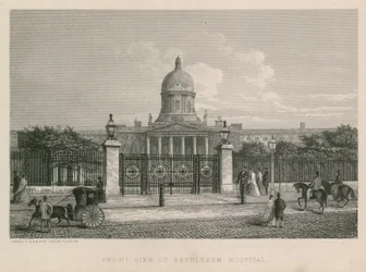 Vorderansicht des Bethlehem Hospital