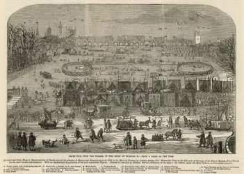 Frostmesse auf der Themse