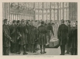 Beerdigung von Dean Stanley in der Kapelle von Heinrich VII