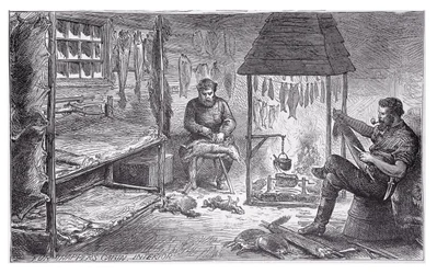 Pelzjäger in Kanada, 1880