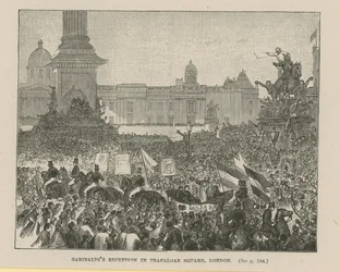 Garibaldis Empfang auf dem Trafalgar Square