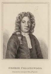 George Collingwood, Hingerichtet in Liverpool am 25. Februar 1715-16