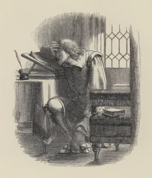 George Herberts Gedicht, Trauer (Gravur)