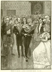 George IV hält eine Audienz im Holyrood Palace