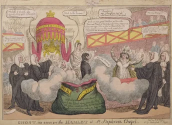 Geist wie in Hamlet von St. Stephens Kapelle gesehen, veröffentlicht 1820