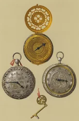 Vergoldete Uhr, Silberne Weckeruhr