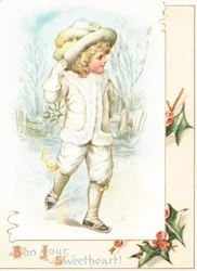 Mädchen beim Schlittschuhlaufen