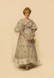 Mädchen mit einem Sträußchen