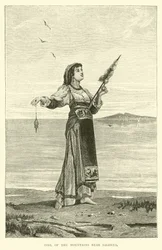 Mädchen aus den Bergen bei Salerno