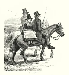 Zum Markt gehen (Gravur)