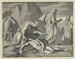 Der barmherzige Samariter (Gravur)