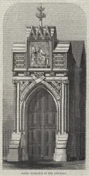 Gotischer Eingang in der New-Road (Gravur)