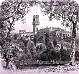 Regierungshaus, Melbourne, Australien, aus 