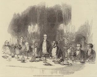 Großes Bankett für Viscount Palmerston vom Reform Club