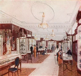 Großer Salon des Stewart Dawsons Jewel Palace in der Regent Street