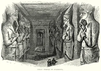 Großer Tempel von Ipsamboul (Gravur)