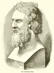 Griechische Büste von Platon