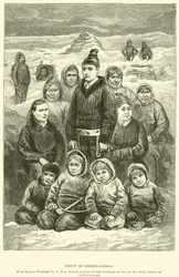 Gruppe von Grönländern