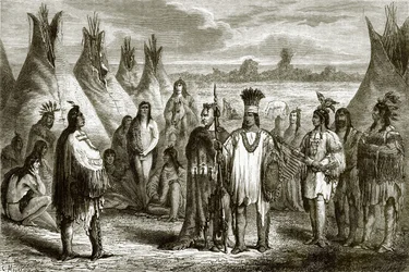 Gruppe von Indianern