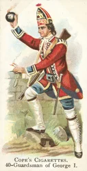 Gardist, König George III. (Chromolithografie)
