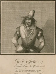 Guy Fawkes, 1606 für die Pulververschwörung hingerichtet