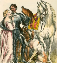 Guy zeigt seine Preise der schönen Felice