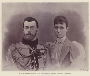 Seine Majestät Kaiser Nikolaus II. von Russland und Kaiserin Alexandra Fjodorowna