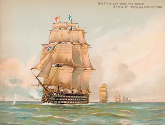 HMS Victory in der Schlacht von Trafalgar