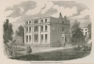 Harley House, New Road, London, die Residenz der Königin von Oude