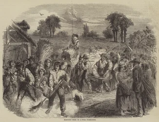 Erntefest in der unteren Normandie (Stich)