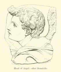 Kopf eines Engels (Gravur)