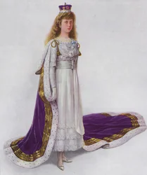 Ihre Königliche Hoheit Prinzessin Mary im Krönungsgewand