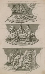 Historischer Fries in der Kapelle von Edward dem Bekenner
