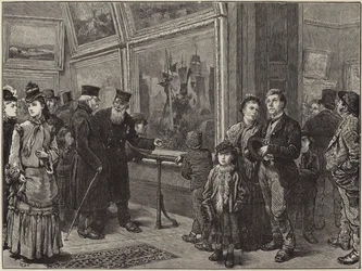 Ferienleute in der National Gallery