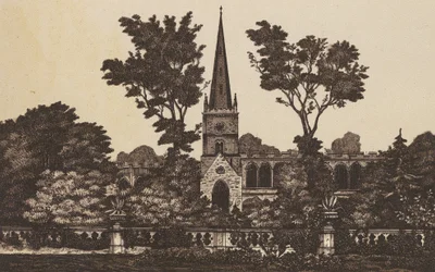 Holy Trinity Church, Stratford on Avon (Lithografie)